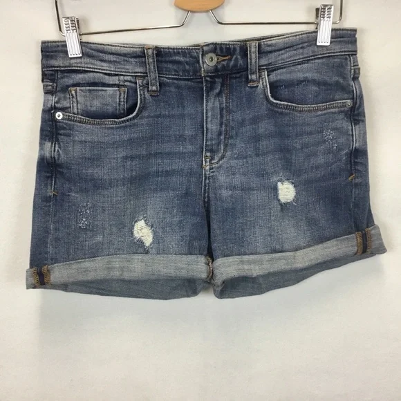 Anthropologie Pilcro and the Letterpress Slim Boyfriend Denim Shorts Size 27 - Picture 1 of 11